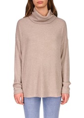 Sanctuary Find Me Lounging Turtleneck Tunic Sweater in Heather Beige at Nordstrom