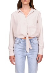 Sanctuary Girlfriend Tie Shirt in Light Flam at Nordstrom