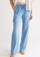 Sanctuary Good Day Tie Waist Cargo Pants in Zuma Wash at Nordstrom Rack