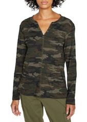 Sanctuary Ives Long Sleeve Top in Forest Camo at Nordstrom