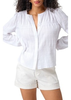 Sanctuary Long Lasting Cotton Gauze Button-Up Shirt