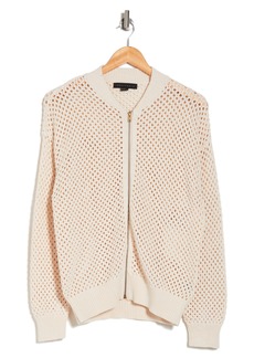 Sanctuary Open Knit Bomber Cardigan in Sand Dune at Nordstrom Rack