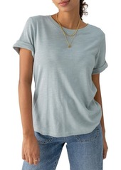 Sanctuary Perfect Roll Sleeve Cotton T-Shirt
