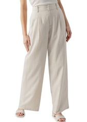 Sanctuary Pleat Up Linen Blend Trousers