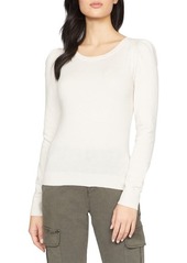 Sanctuary Puff Shoulder Cotton Blend Sweater in Heather So at Nordstrom