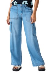 Sanctuary Reissue High Waist Wide Leg Cargo Jeans