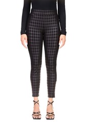 Sanctuary Runway Ponte Leggings with Functional Pockets - Rayon-Blend Construction - Allover Plaid Print  MD (US 8) One Size