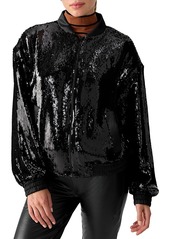 Sanctuary Sloan Sequined Bomber Jacket