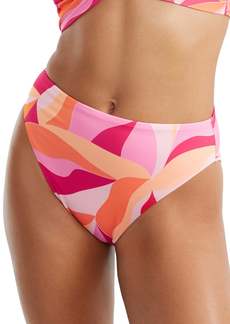 Sanctuary Swim Women's Shell Abstract High-Waist Bikini Bottom