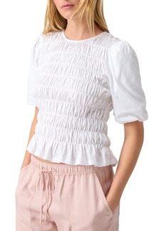Sanctuary Together Again Shirred Puff Sleeve Top