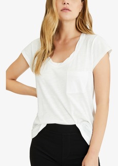 Sanctuary Traveler Twist Scoop-Neck T-Shirt - White