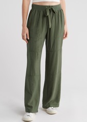 Sanctuary Twill Wide Leg Pants in Evergreen at Nordstrom Rack