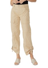 Sanctuary Women's Cali Solid Roll-Tab-Cuffs Cargo Pants - True Khaki