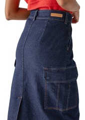 Sanctuary Women's Essential Denim Midi Cargo Skirt - Magnetic