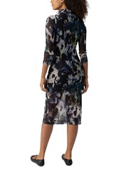 Sanctuary Women's Gather Me Close Mock Neck Midi Dress - Midnight Storm