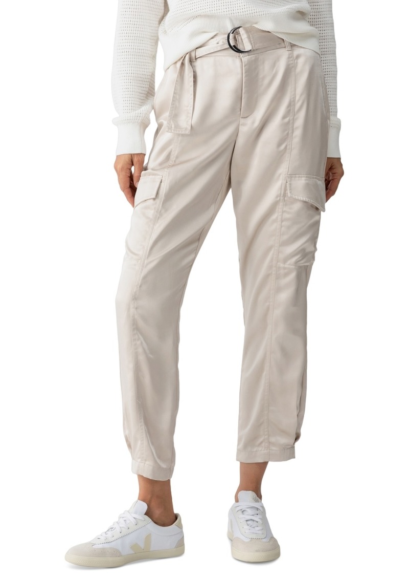 Sanctuary Women's High-Shine Belted Cargo Pants - Toasted Marshmallow