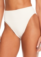 Sanctuary Women's Mesh High-Waist Bikini Bottoms - White Sand