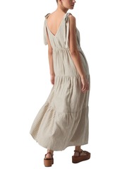 Sanctuary Women's Move Your Body Striped Linen-Blend Maxi Dress - Eco Olive Stripe