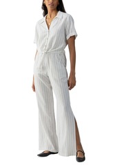 Sanctuary Women's Ocean Front Striped Wide-Leg Pants - Biarritz Stripe