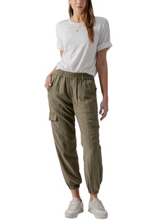 Sanctuary Women's Rebel Relaxed Tapered Cargo Pants - Burnt Olive