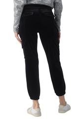 Sanctuary Women's Rebel Velvet Cargo Jogger Pants - Black