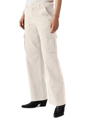 Sanctuary Women's Reissue Baby Cord Wide-Leg Cargo Pants - Toasted Almond