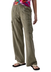 Sanctuary Women's Relaxed Reissue Wide-Leg Cargo Pants - Burnt Olive