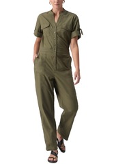 Sanctuary Women's Reserve Short-Sleeve Jumpsuit - Burnt Olive