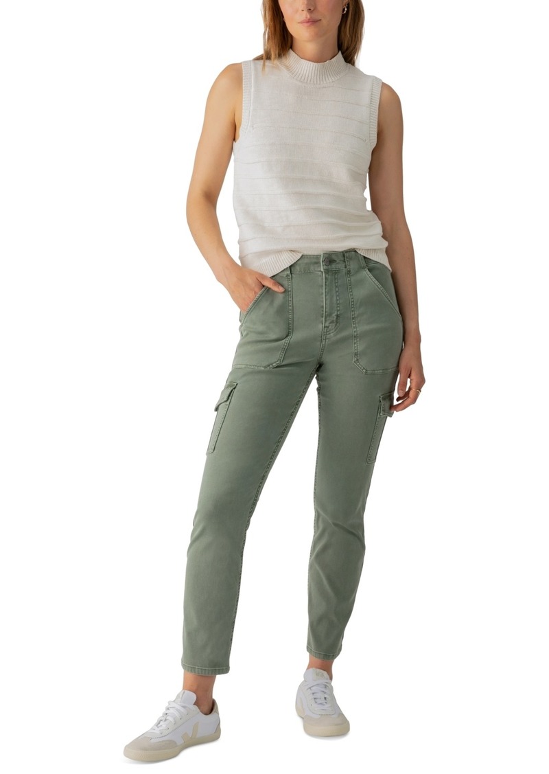 Sanctuary Women's Sculpted Hayden Straight-Leg Cargo Pants - Dark Spruce