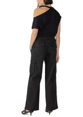 Sanctuary Women's Solid Reissue Straight-Leg Cargo Pants - Black