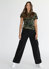 Sanctuary Women's Solid Reissue Straight-Leg Cargo Pants - Black