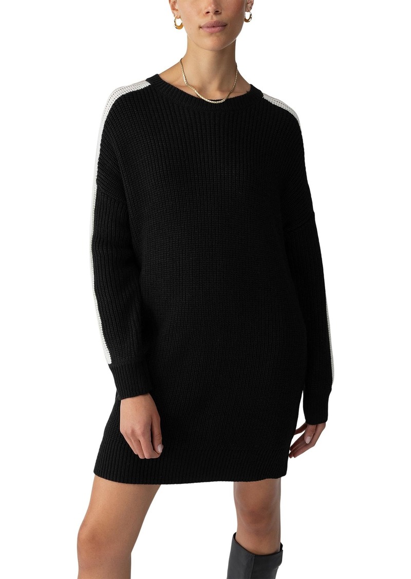 Sanctuary Womens Speedway Sweater Dress Black/Milk/T.Almond