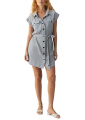 Sanctuary Women's Theo Belted Cap-Sleeve Button-Up Dress - Eucalyptus