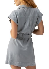 Sanctuary Women's Theo Belted Cap-Sleeve Button-Up Dress - Eucalyptus