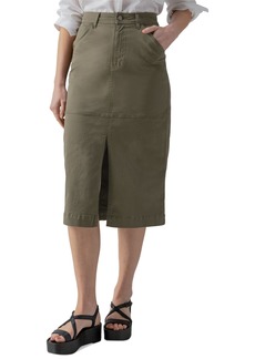Sanctuary Women's Triple Threat Front-Slit Midi Skirt - Burnt Olive