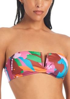 Sanctuary Women's Tropic Mood Printed V-Wire Bandeau Bikini Top - Multi