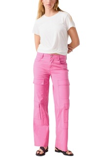 Sanctuary Women's Wide-Leg Cargo Pants - Wild Pink