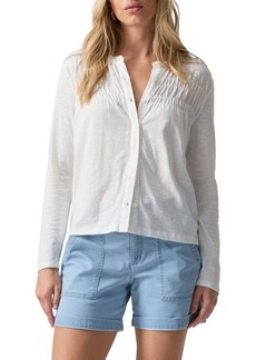 Sanctuary You're the One Smocked Button-Up Top