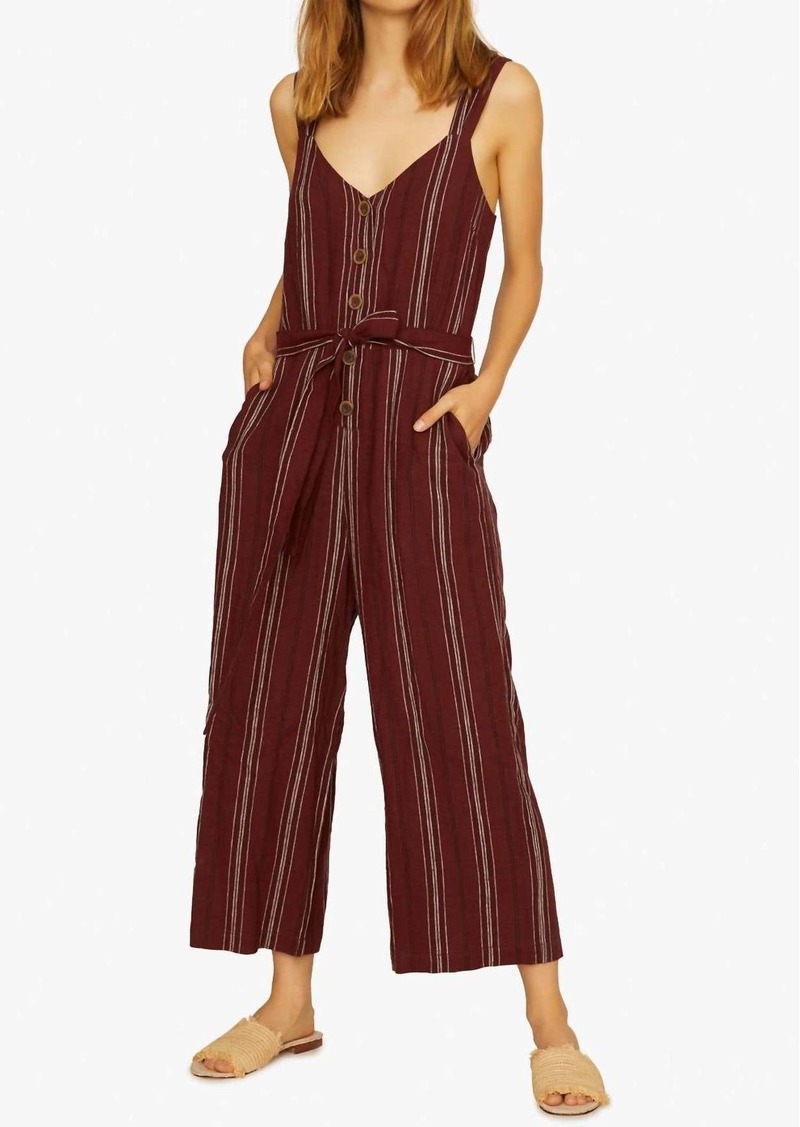 Sanctuary Sedona Jumpsuit In Henna Multi Stripe