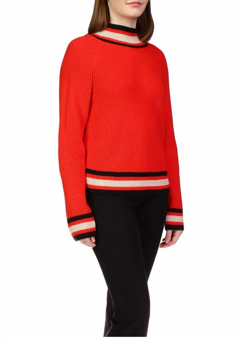 Sanctuary Sporty Stripe Sweater In Red/multi Pattern