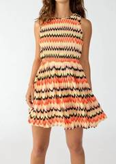 Sanctuary Summer Crochet Mini Dress In Citrus Stripe