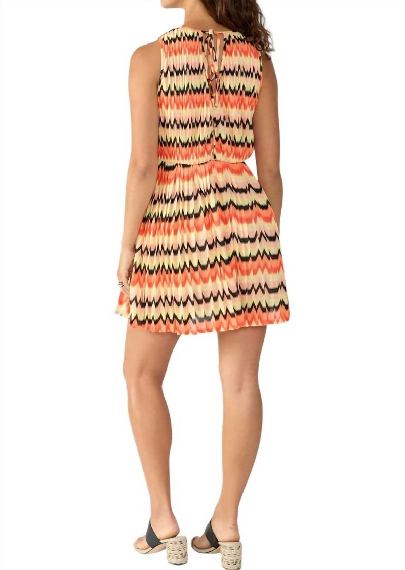 Sanctuary Summer Crochet Mini Dress In Citrus Stripe