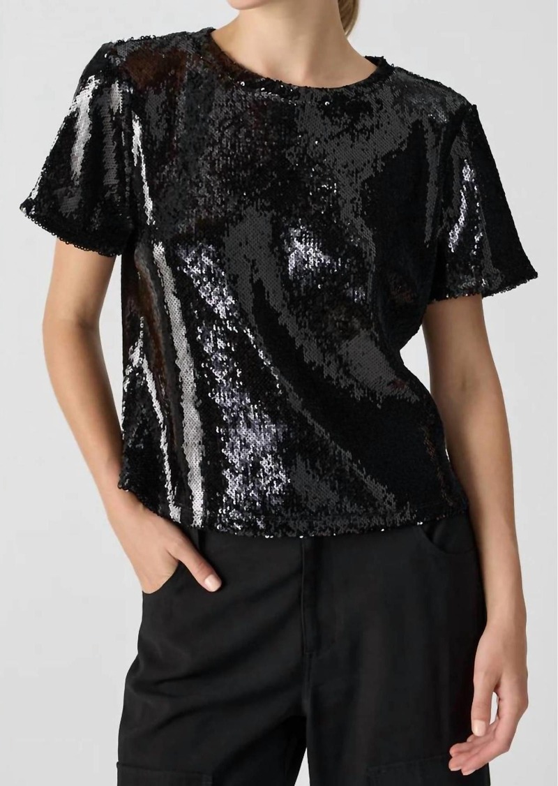 Sanctuary The Perfect Sequin Tee In Black