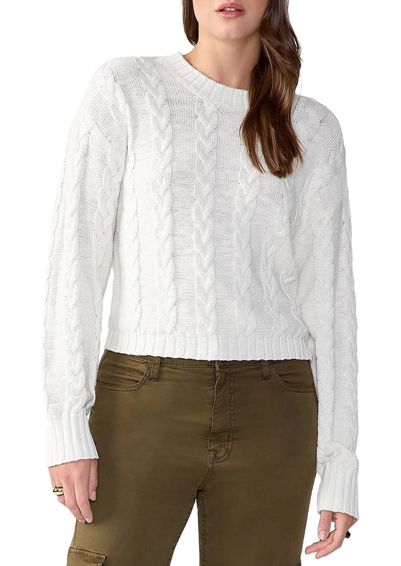 Sanctuary Womens Cotton Knit Pullover Sweater