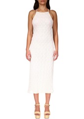 Sanctuary Womens Crochet Halter Midi Dress