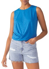 Sanctuary Womens Heathered Crewneck Tank Top