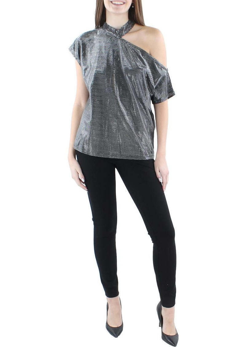 Sanctuary Womens Metallic Dressy Pullover Top