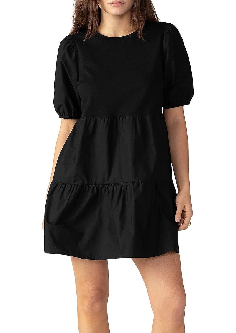 Sanctuary Womens Puff Sleeve Mini Shift Dress