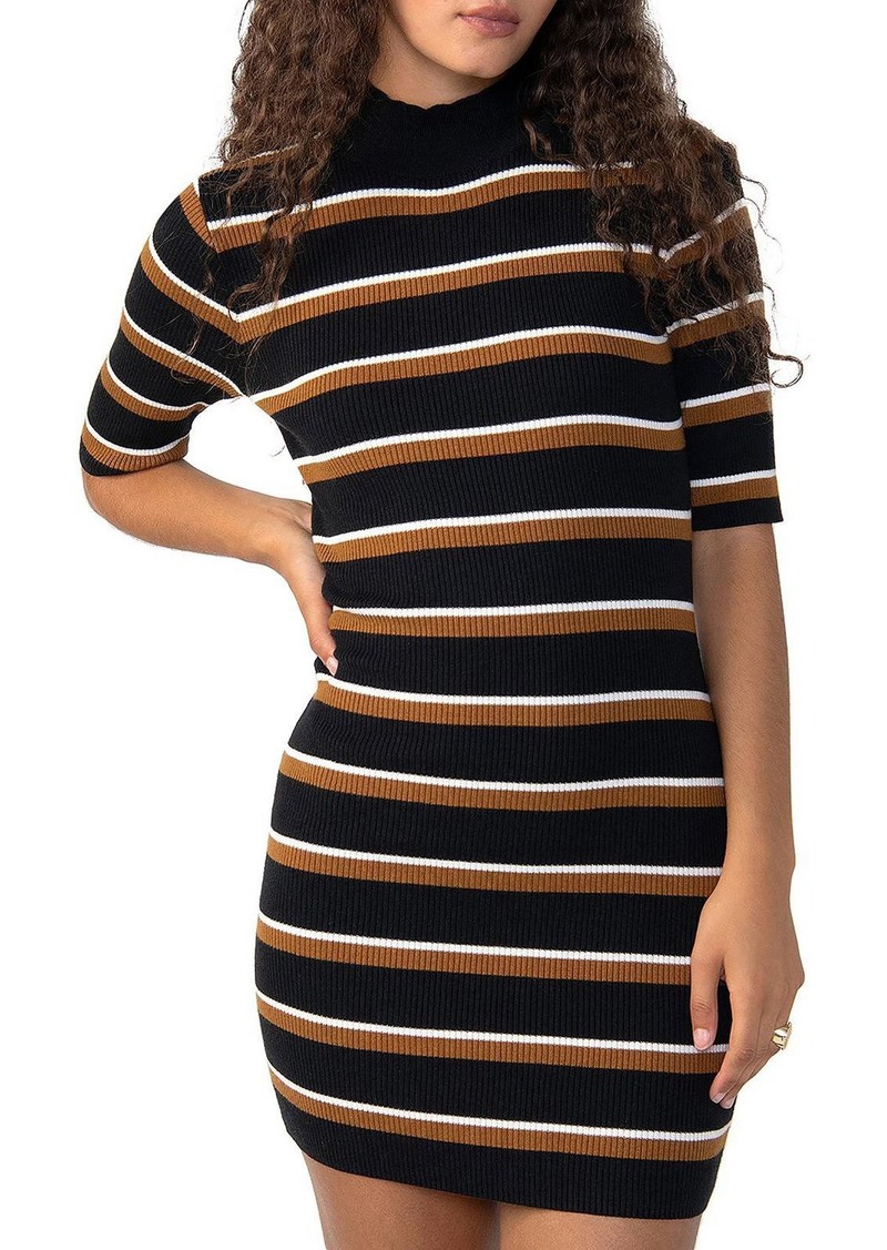 Sanctuary Womens Striped Mini Sweaterdress