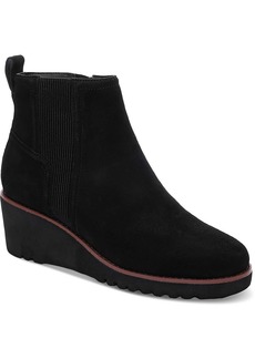 Sanctuary Womens Suede Round Toe Wedge Boots